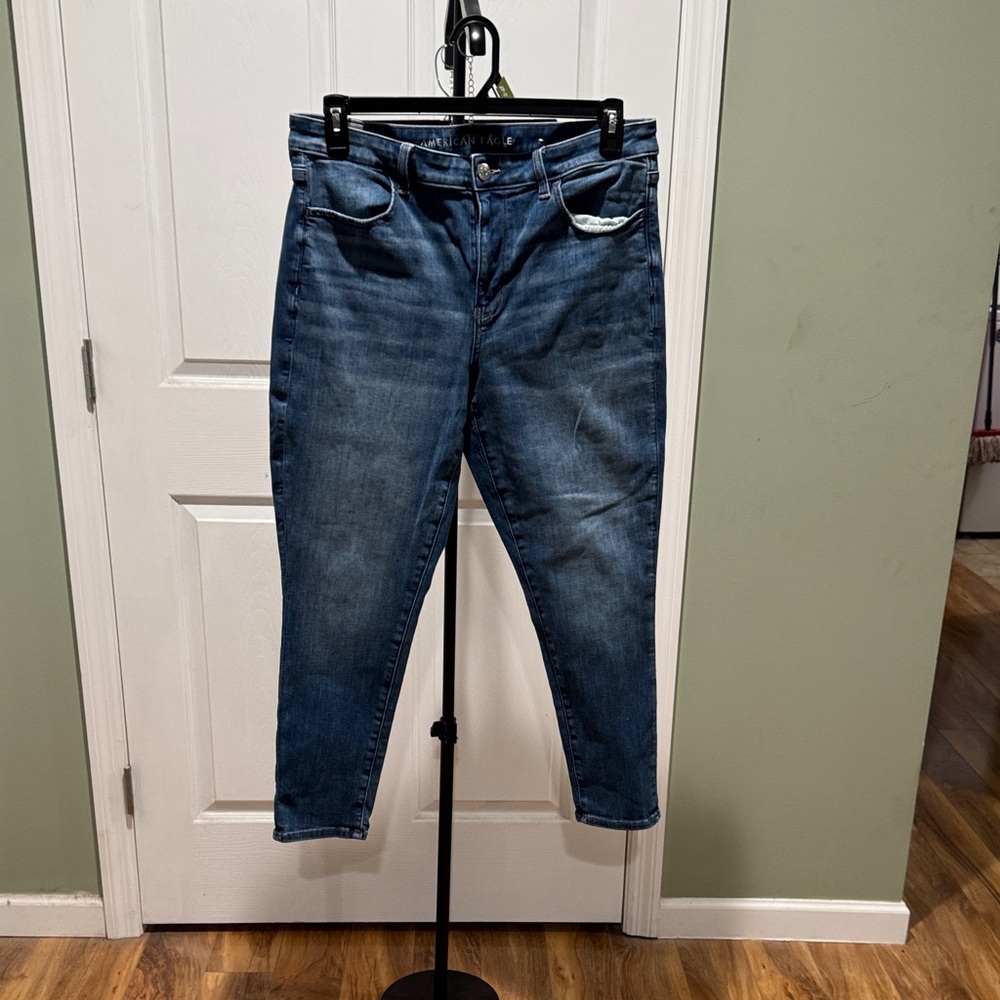 American Eagle Outfitters Next Level stretch Dark Blue Skinny Jeans